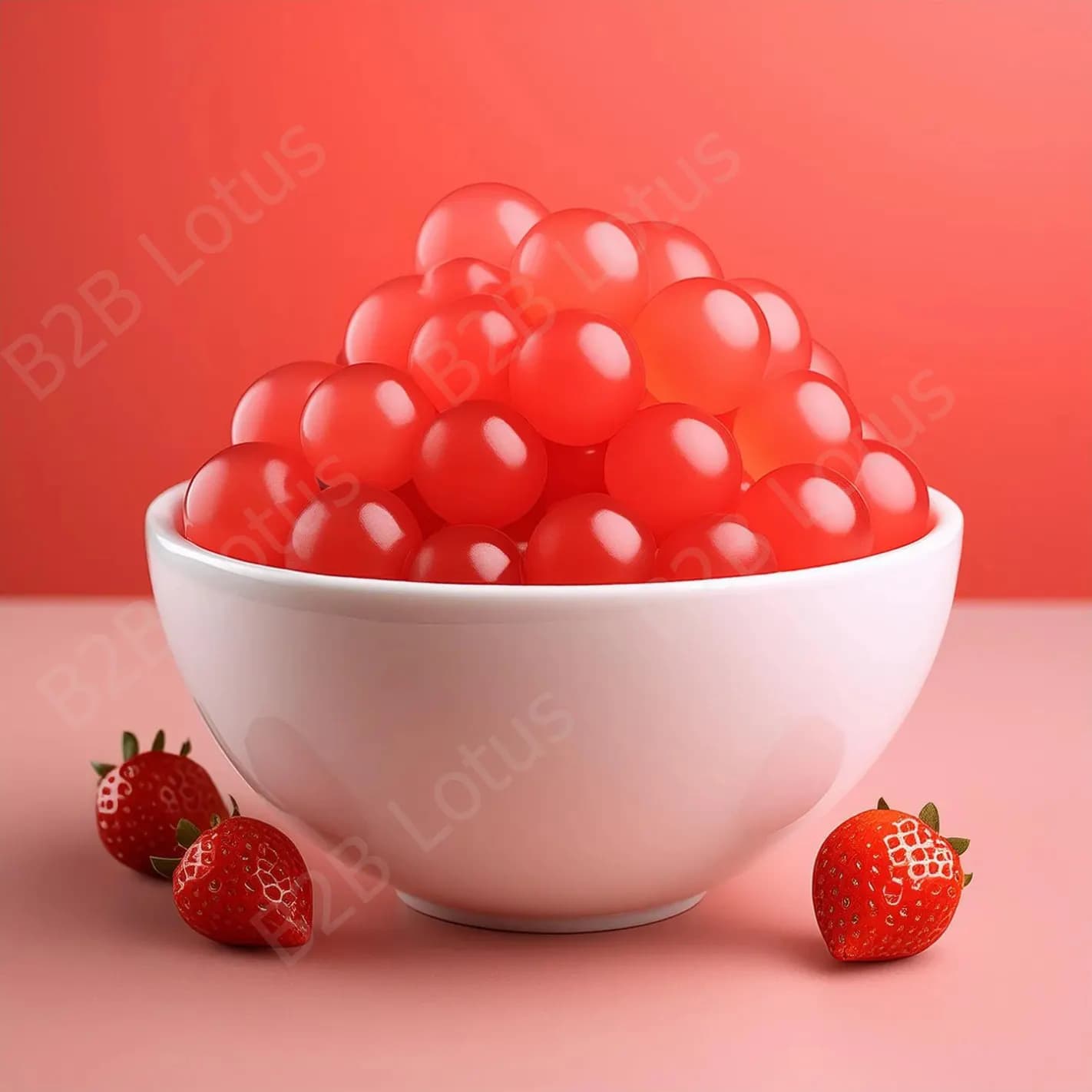 بابل تی توت فرنگی (بسته 3 کیلو و 800 گرمی) — تصویر ۲