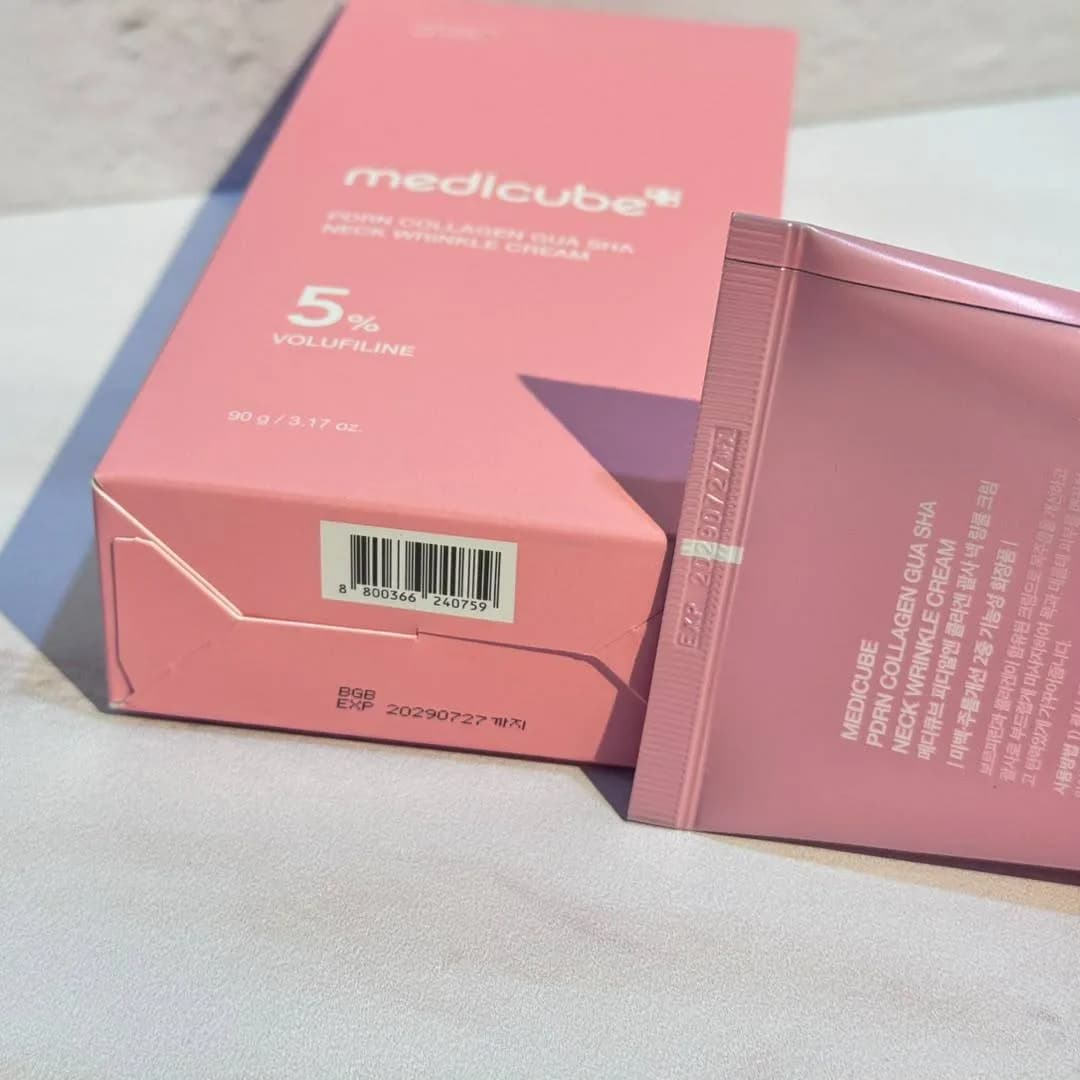 کرم گواشا ضد چروک و سفت کننده گردن PDRN مدی کیوب Medicube PDRN Collagen Gua Sha Neck Wrinkle Cream — تصویر ۳