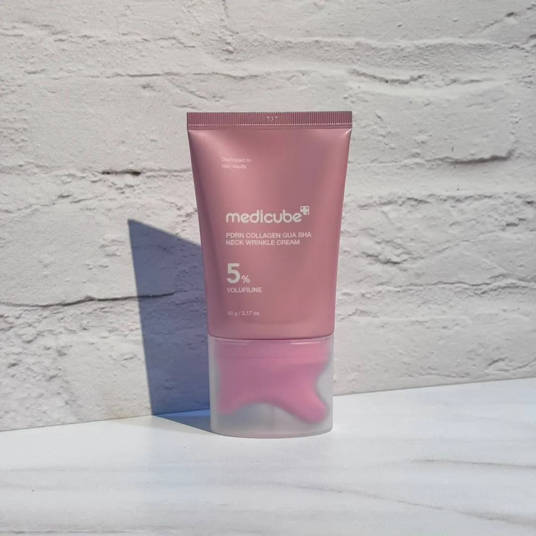 کرم گواشا ضد چروک و سفت کننده گردن PDRN مدی کیوب Medicube PDRN Collagen Gua Sha Neck Wrinkle Cream — تصویر ۶