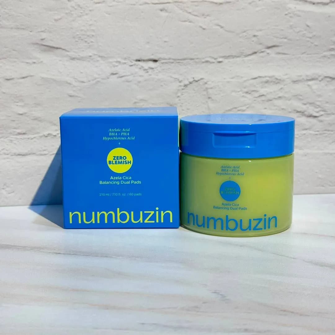 پد دوگانه ضدجوش آزلاییک اسید و سیکا نامبوزین numbuzin No.0 Zero Blemish Azela Cica Balancing Dual Pads — تصویر ۸