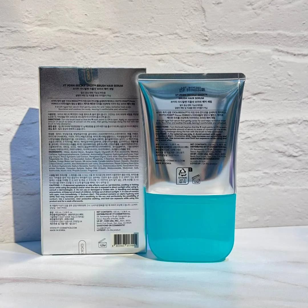 سرم کف سر براش دار ریدل شات Pdrn وی‌ تی کازمتیکس 100 میل VT Cosmetics PDRN Reedle Shot Brush Hair Serum — تصویر ۸