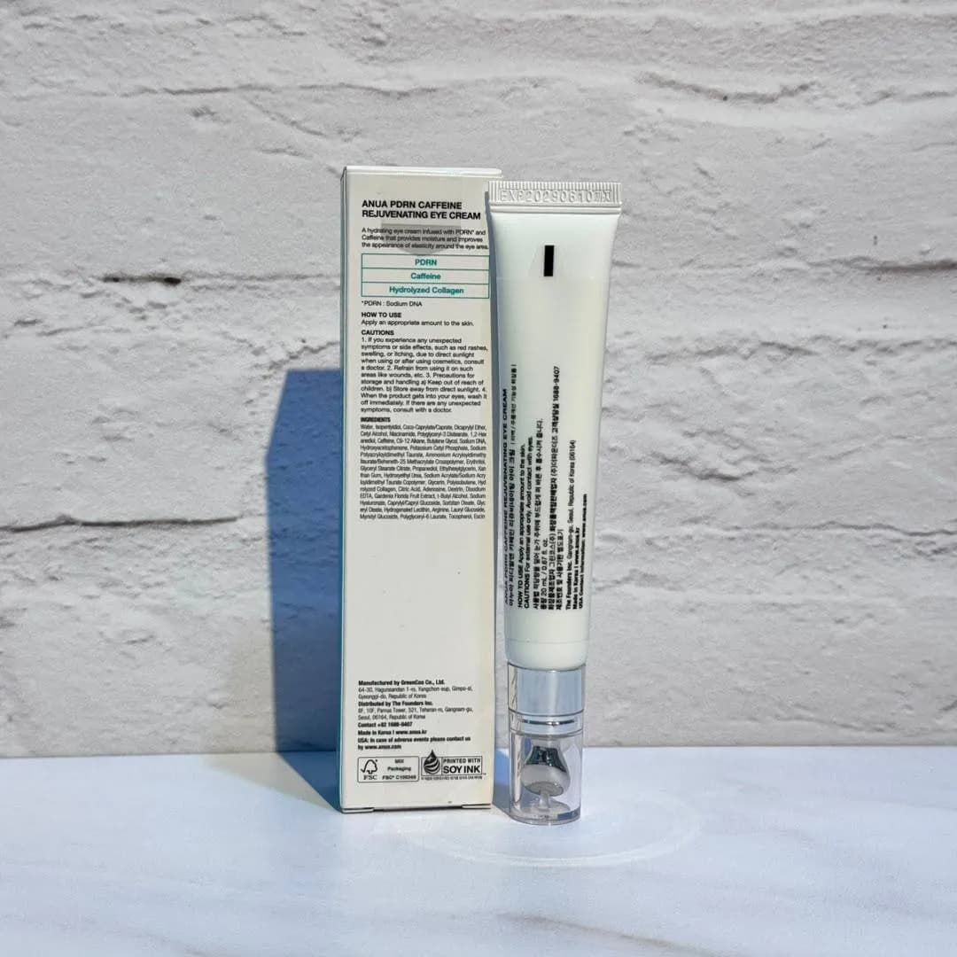 کرم دور چشم PDRN و کافئین آنوا ضد پف و تیرگی، ضد چروک و جوانساز Anua PDRN Caffeine Rejuvenating Eye Cream — تصویر ۴