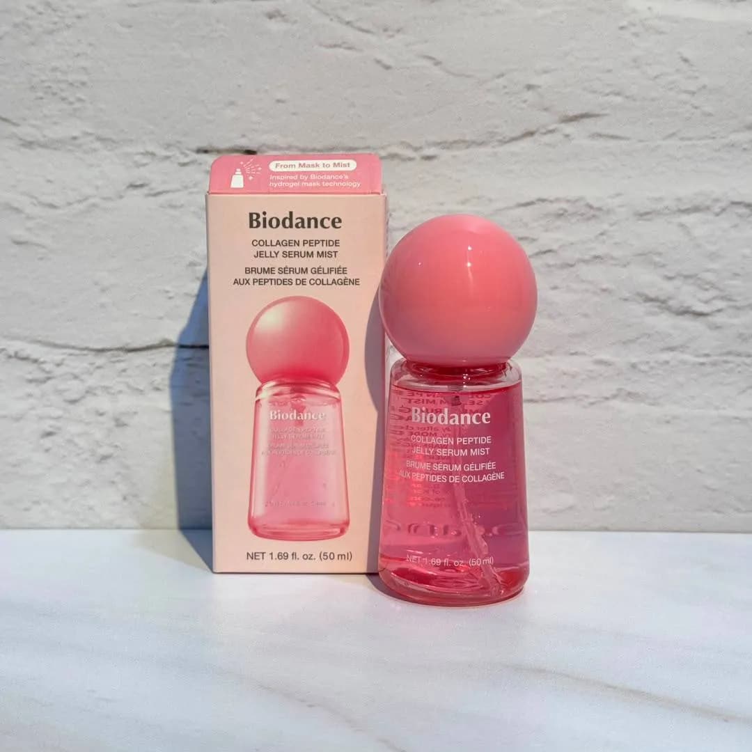 سرم میست ژلی کلاژن پپتاید بایودنس آبرسان قوی و درخشان کننده پوست 50 میل Biodance Collagen Peptide Jelly Serum Mist