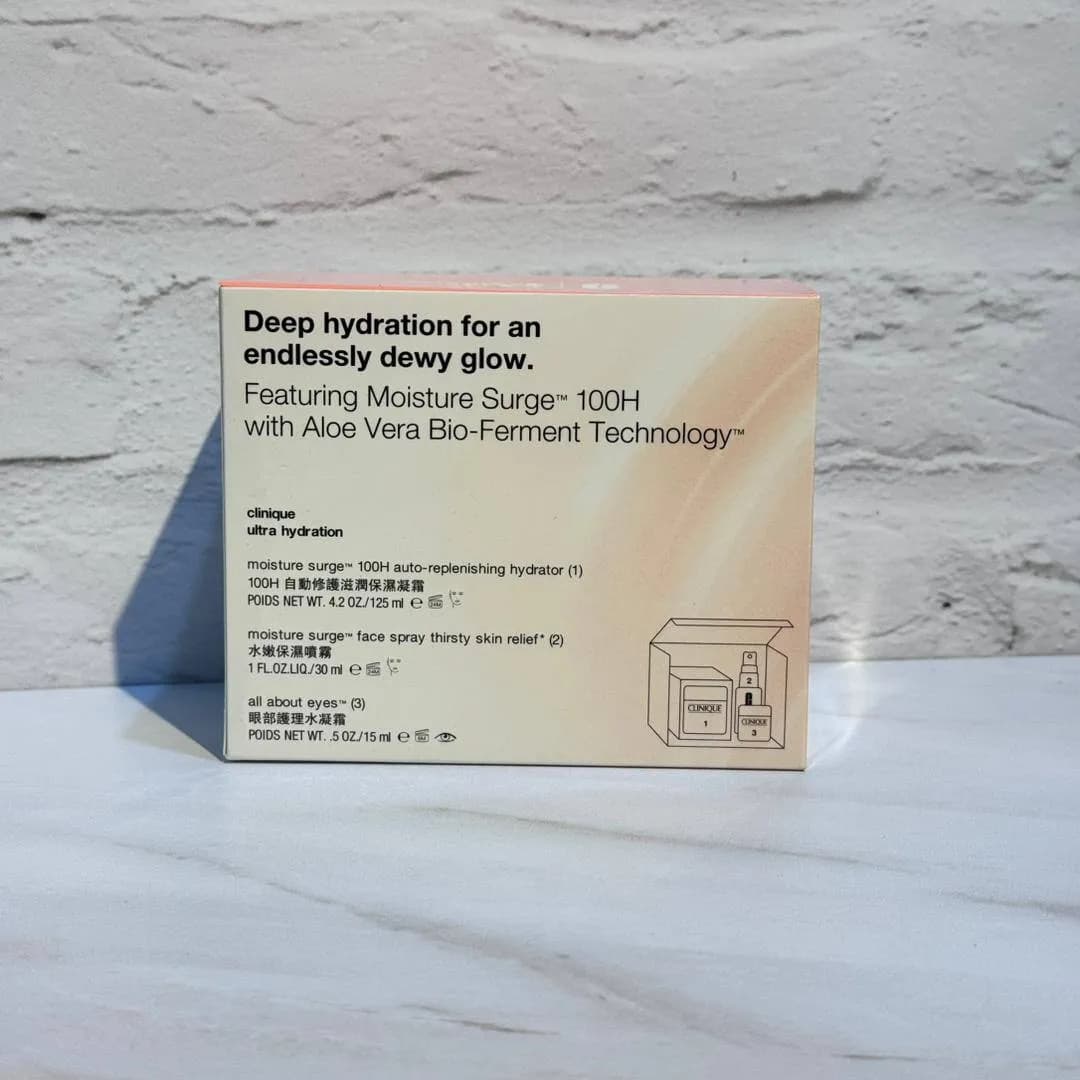 ست مراقبت از پوست سه تایی Travel Exclusive کلینیک Clinique Deep Hydration Dewy Glow Set — تصویر ۸