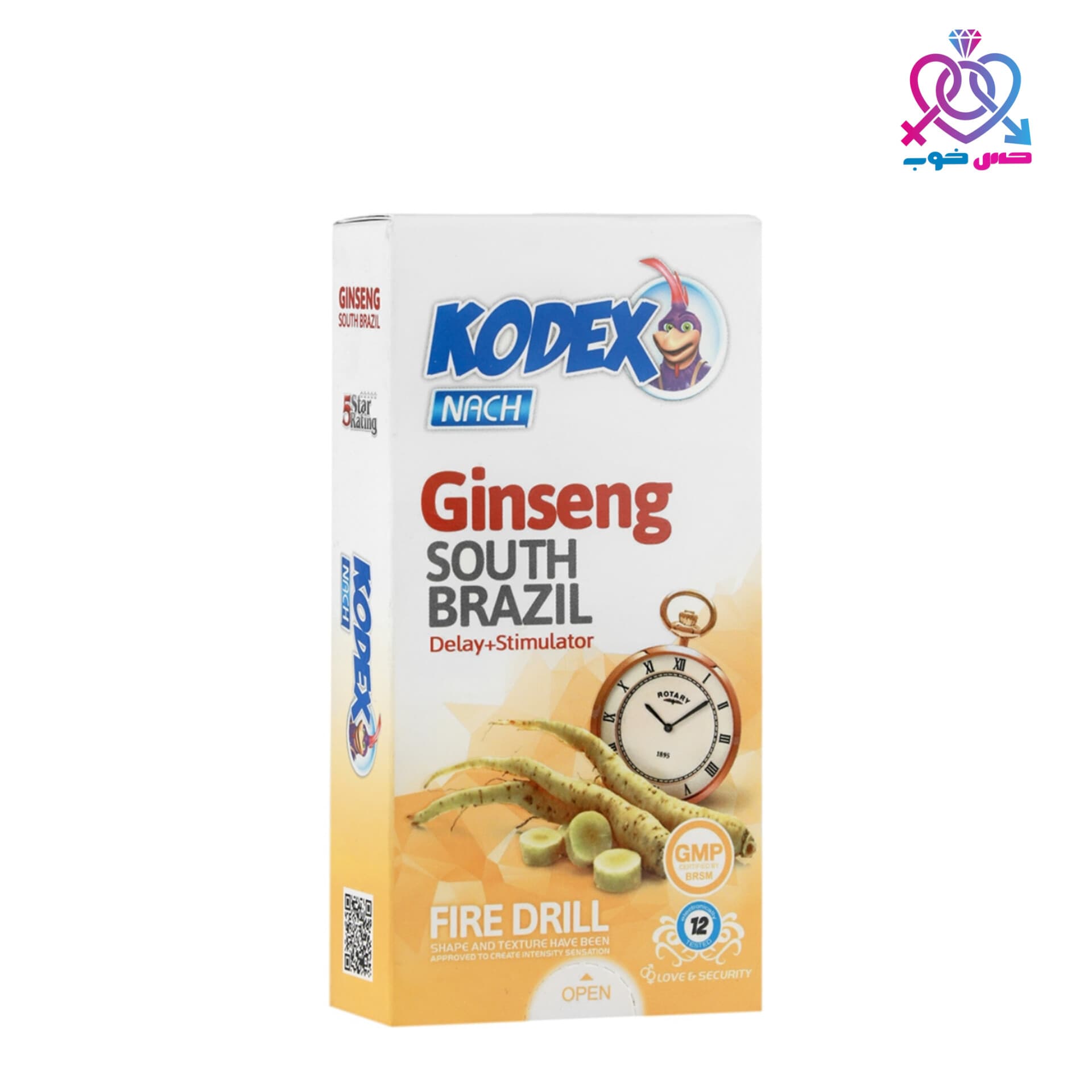 کاندوم تاخیری Ginseng کدکس | بسته 12 عددی
