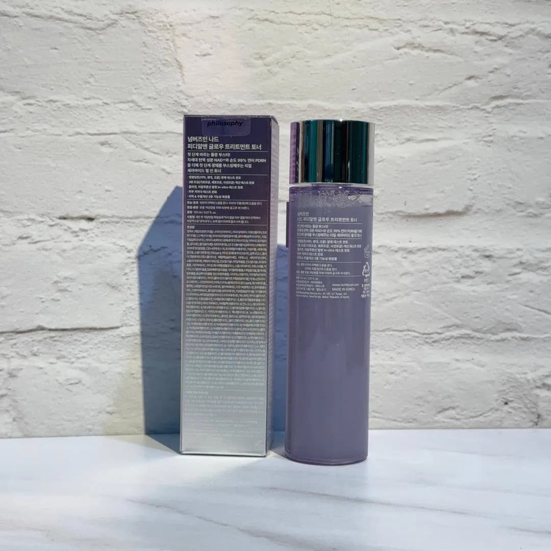 تونر پپتاید PDRN و +NAD شماره 9 نامبوزین درخشان تقویت کننده و ضد چروک Numbuzin No.9 NAD+ PDRN Glow Boosting Toner — تصویر ۵