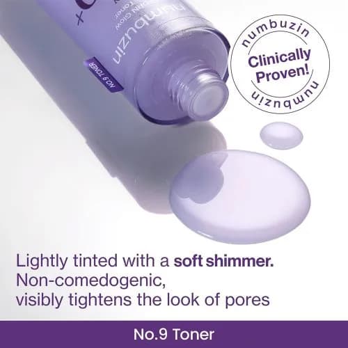 تونر پپتاید PDRN و +NAD شماره 9 نامبوزین درخشان تقویت کننده و ضد چروک Numbuzin No.9 NAD+ PDRN Glow Boosting Toner — تصویر ۸