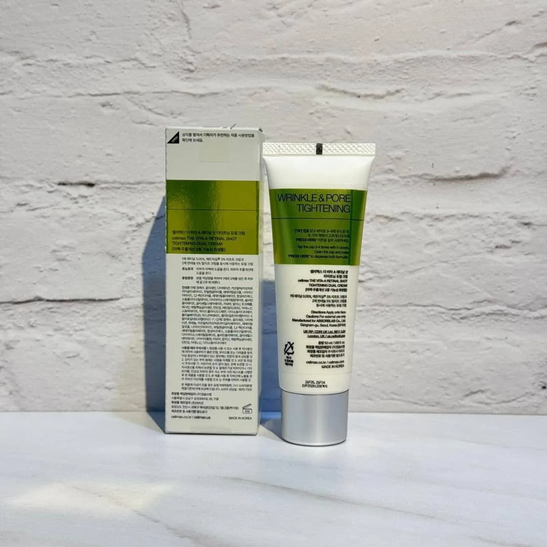 کرم دوگانه رتینال شات سلیمکس ضد چروک و جوانساز پوست Celimax The Vita-A Retinal Shot Tightening Dual Cream — تصویر ۵