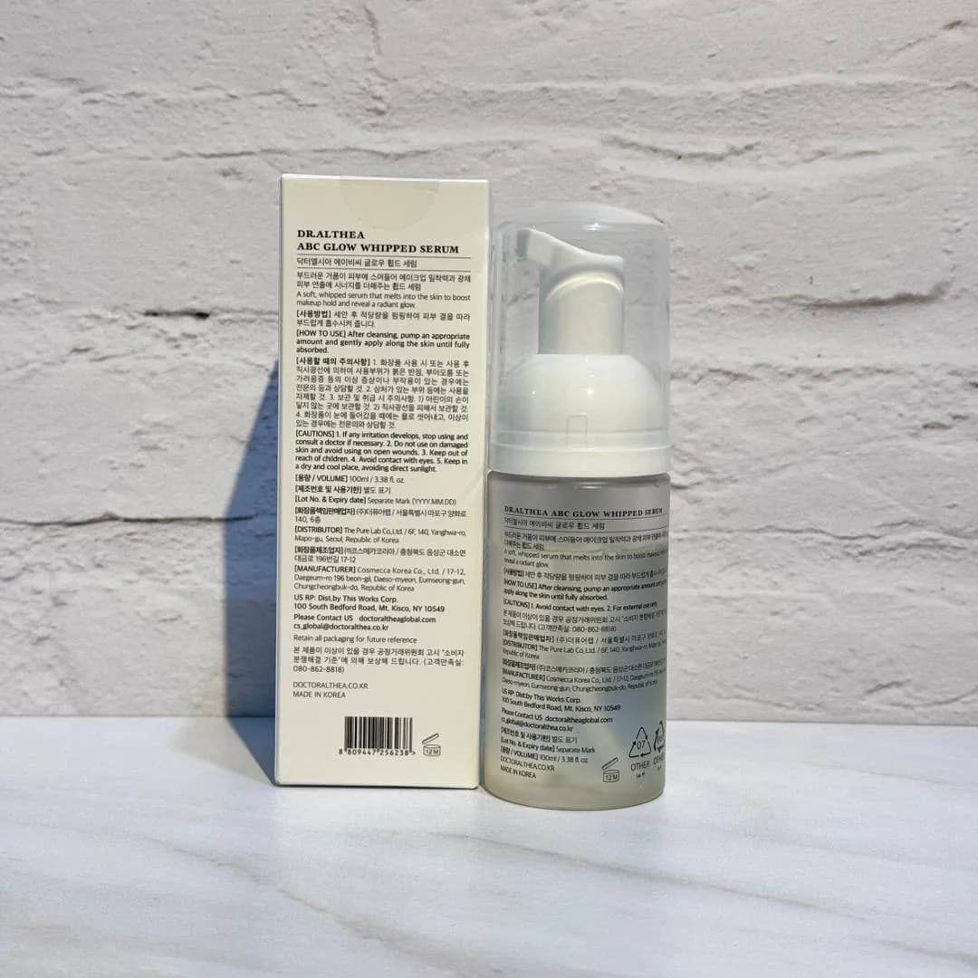 سرم فومی ABC دکتر التیا آبرسان، درخشان کننده و ضد چروک پوست Dr. Althea ABC Glow Whipped Serum — تصویر ۶
