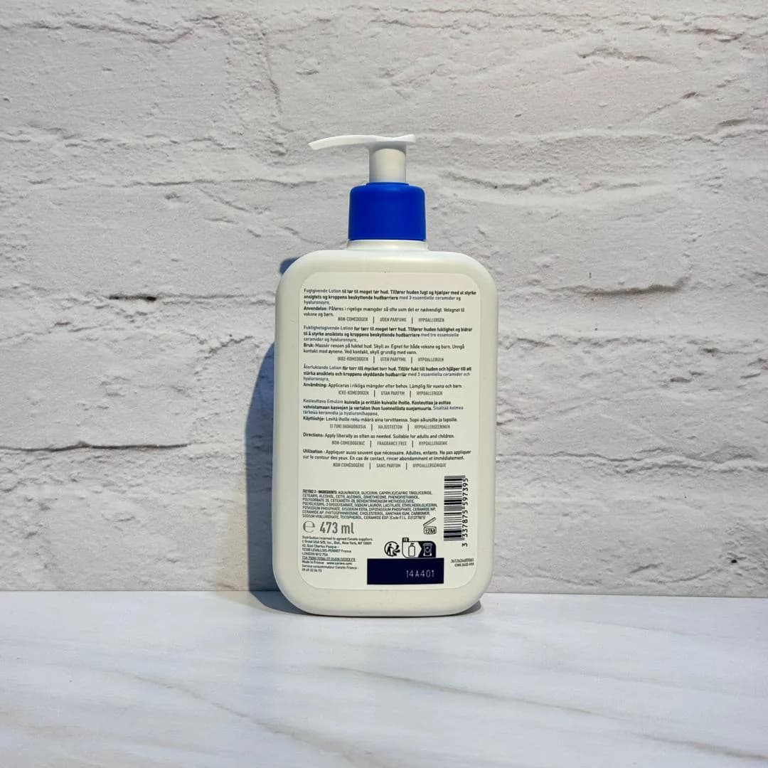 لوسیون مرطوب کننده صورت و بدن پوست خشک و خیلی خشک سراوی 473 میل CeraVe Moisturising Lotion for Dry to Very Dry Skin — تصویر ۴