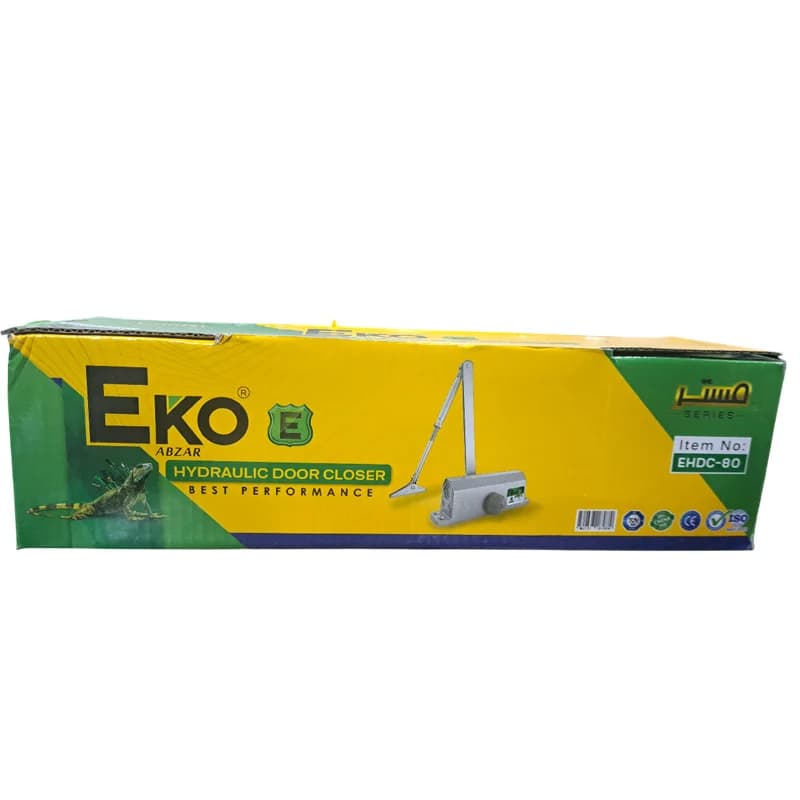 آرام بند هیدرولیک EKO مدل EHDC‑80 برای درب‌های ۶۰ تا ۸۰ کیلوگرم | EKO Hydraulic Door Closer — تصویر ۴