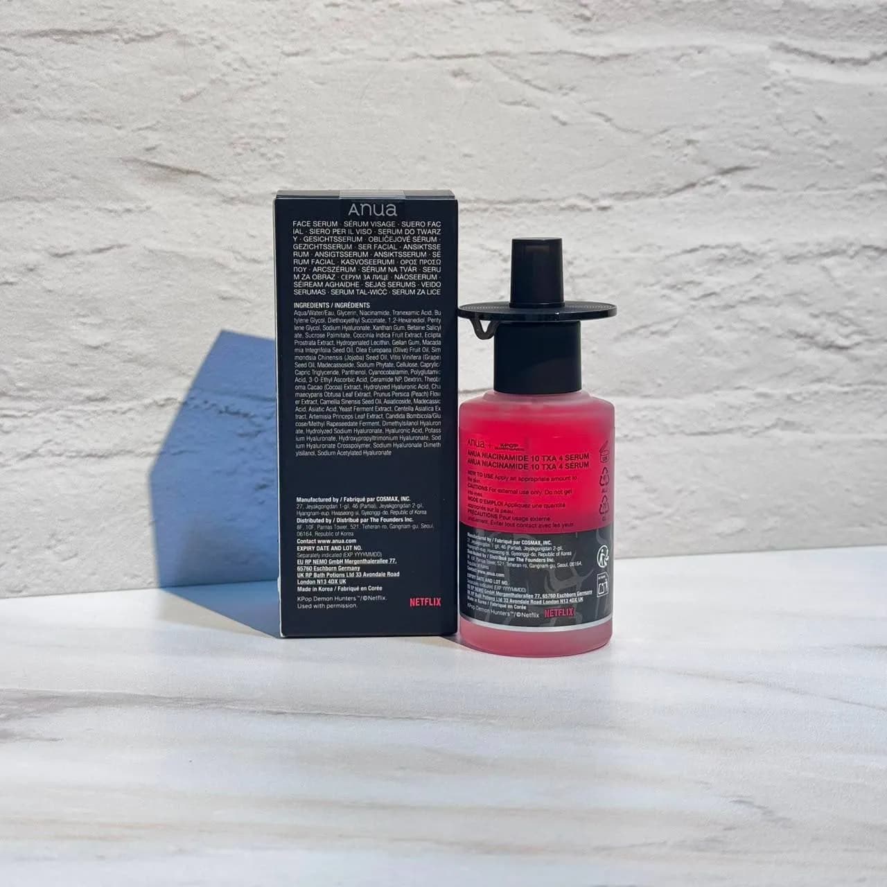 ست سرم ضد لک نیاسینامید 10% + ترانگزامیک اسید 4% آنوا ۵۰ میل Anua Kpop Demon Hunters Niacinamide 10 TXA 4 Serum Set — تصویر ۶
