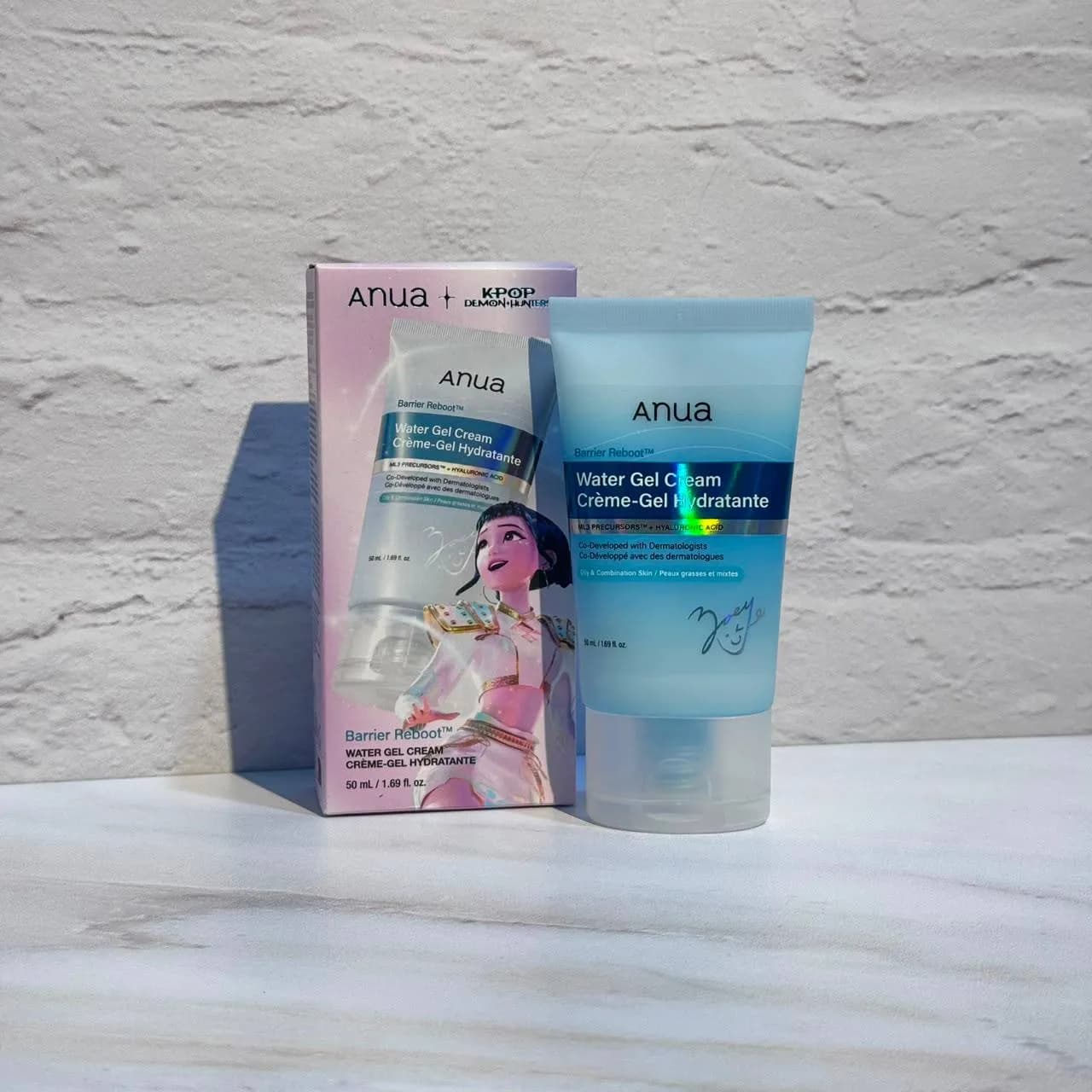 ژل کرم آبرسان و ترمیم کننده سددفاعی پوست چرب و مختلط آنوا ۵۰ میل Anua Kpop Demon Hunter Barrier Reboot Water Gel Cream — تصویر ۶