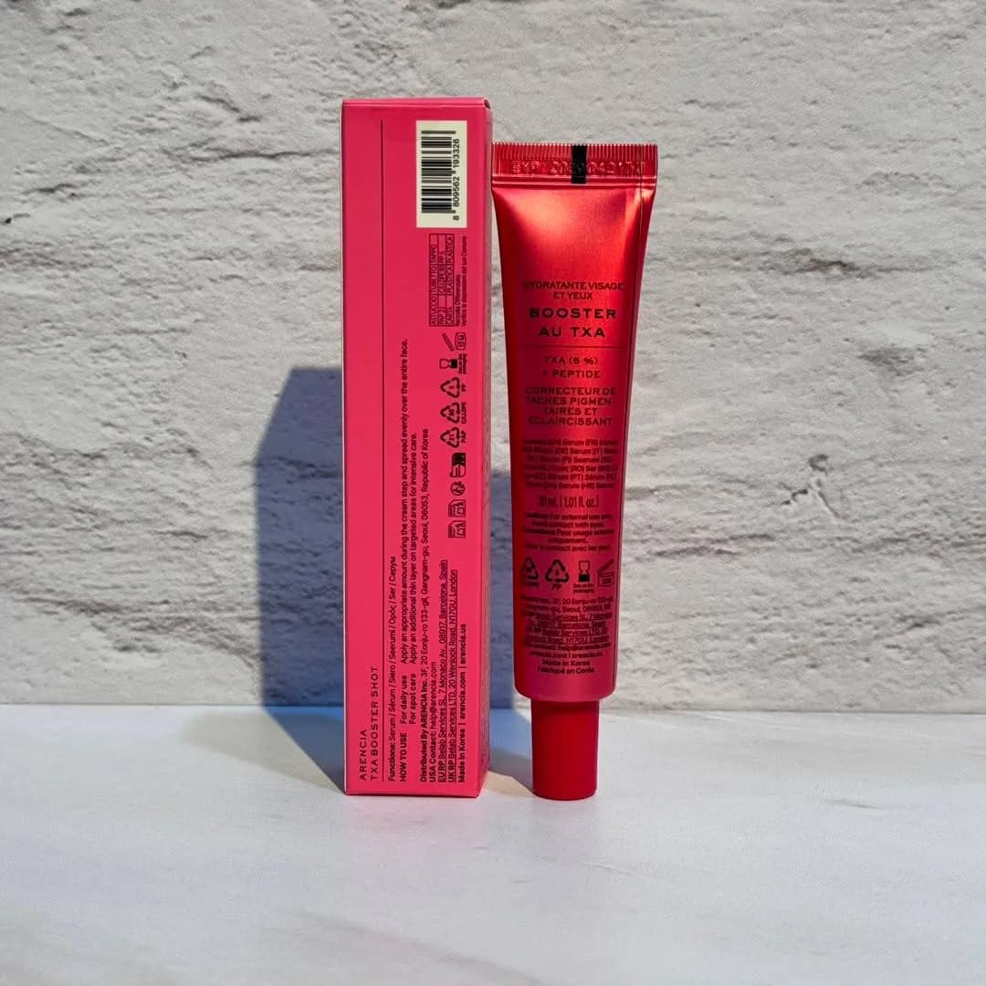 بوستر شات ترانگزامیک اسید آرنسیا ضد لک و روشن کننده دور چشم و صورت Arencia TXA Booster Shot Serum — تصویر ۱۰