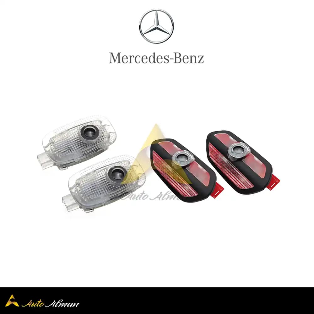 لوگوی زیر درب بنز S Class — تصویر ۵