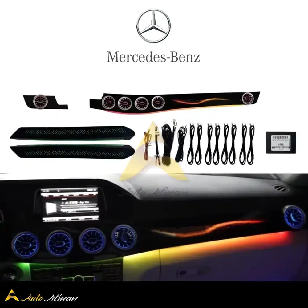 دریچه کولر و نورپردازی بنز E Class W212 — تصویر ۳