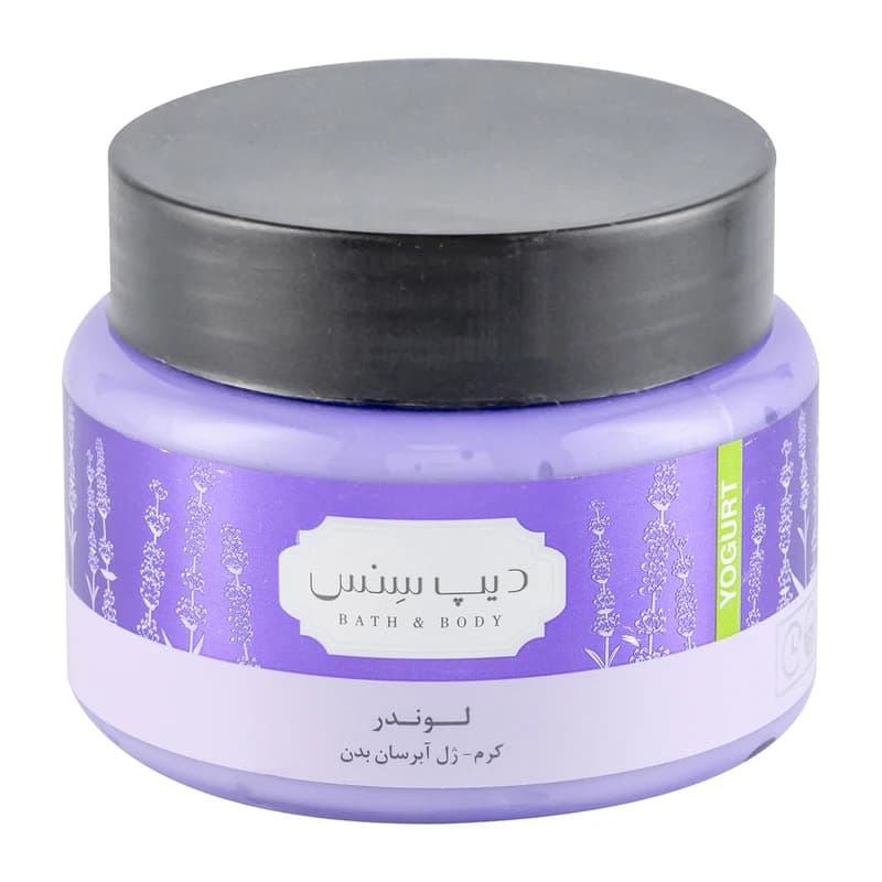 کرم ژل آبرسان بدن (ماست بدن) دیپ سنس مدل Lavender حجم 250 میلی لیتر انواع پوست — تصویر ۶