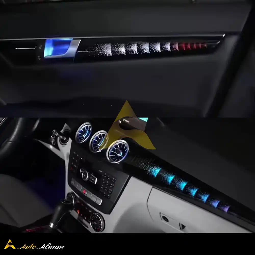 دریچه کولر و نورپردازی بنز C Class W204 — تصویر ۹