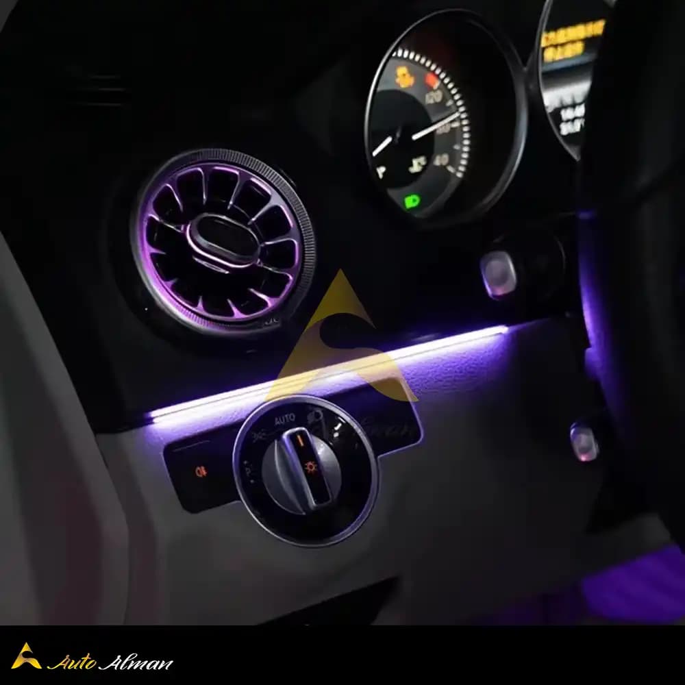دریچه کولر و نورپردازی بنز C Class W204 — تصویر ۱۲