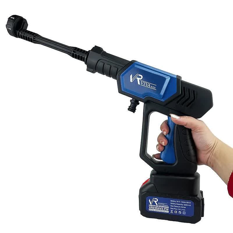 کارواش شارژی ۲۴ ولت ویوارکس مدل VR2450V2-PW: ۵۰ بار فشار و عملکرد عالی — تصویر ۱۰