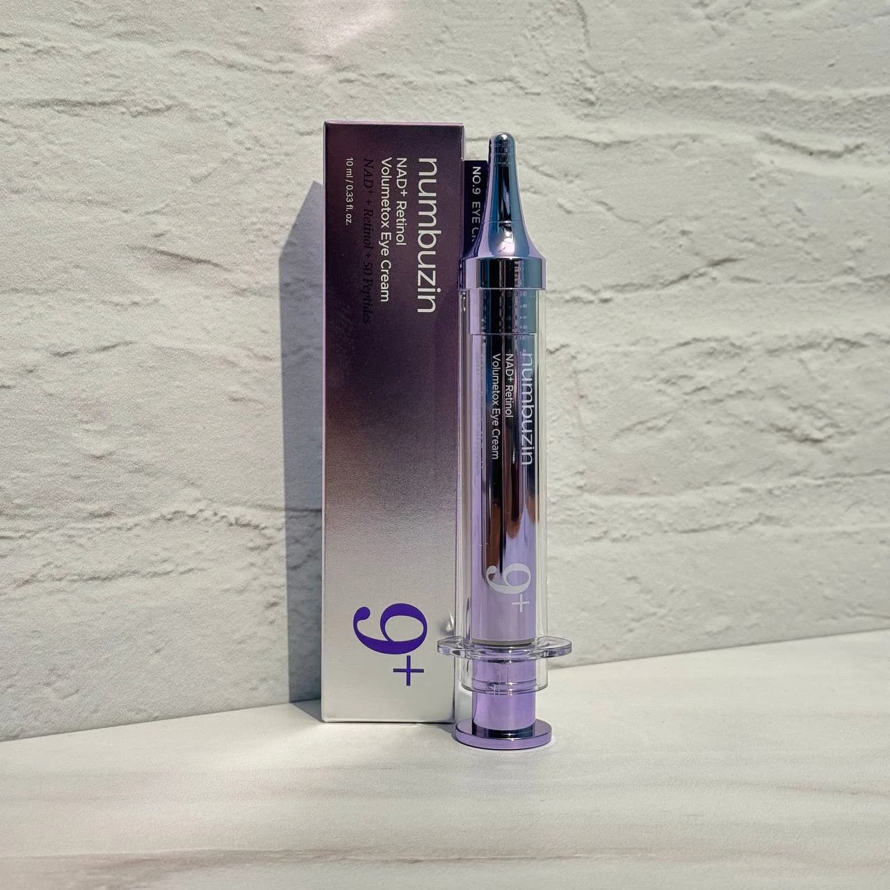 کرم دور چشم +NAD و رتینول شماره 9 نامبوزین ضد چروک و روشن کننده 10 میل NUMBUZIN No.9 NAD+ Retinol Volumetox Eye Cream — تصویر ۸