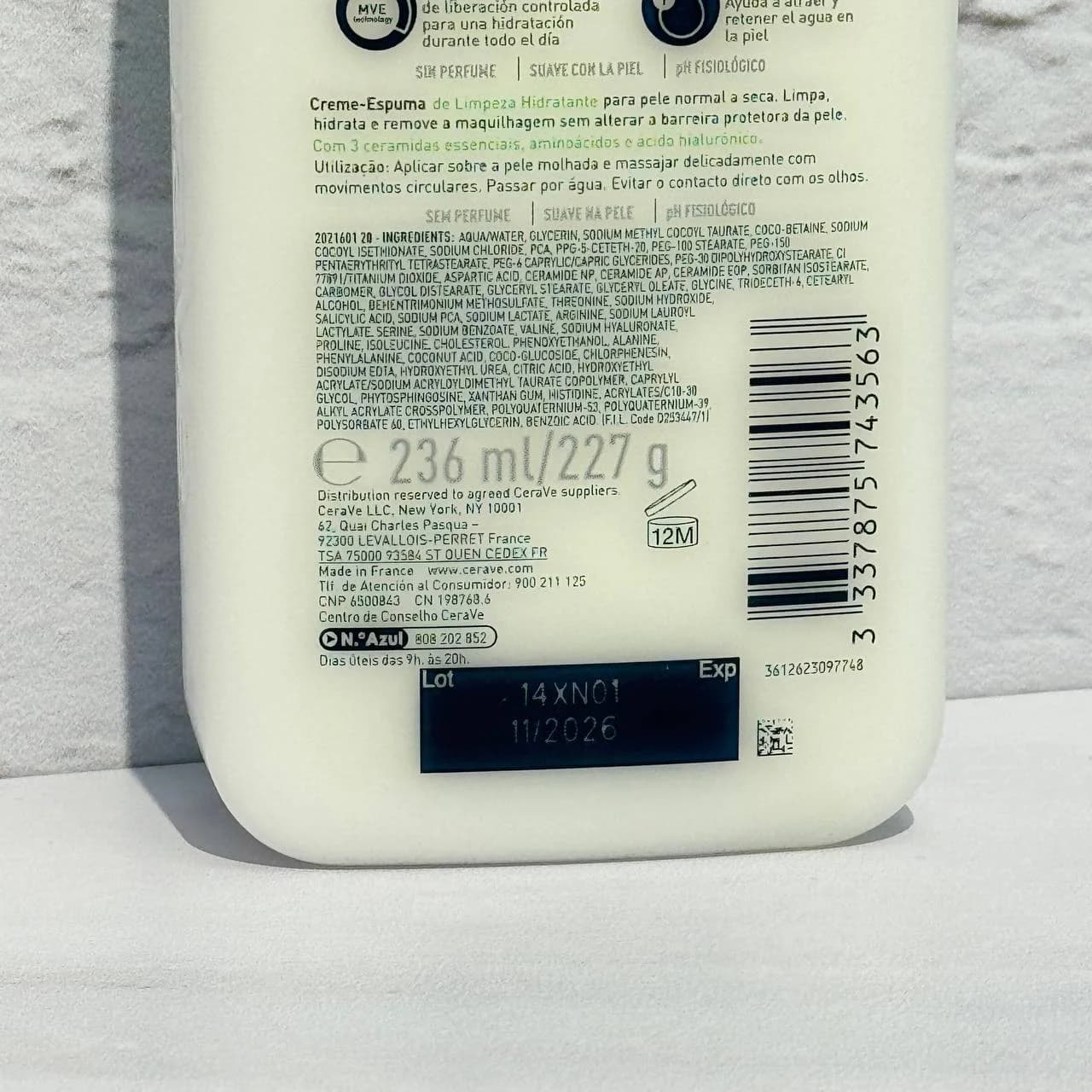 شوینده کرم فوم پوست نرمال تا خشک سراوی 236 میل CeraVe Hydrating Cream-to-Foam Cleanser — تصویر ۵