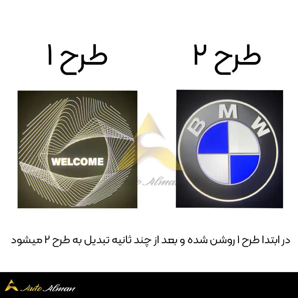 لوگوی زیر درب ۲ لنز BMW تایوان — تصویر ۲