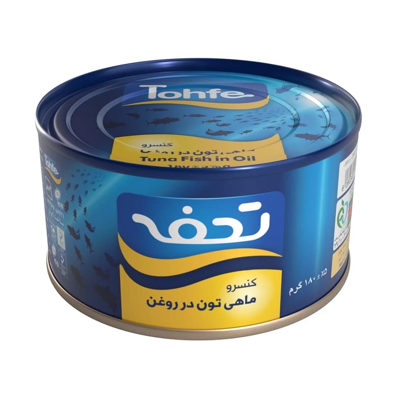 کنسرو ماهی تون در روغن تحفه- 180 گرم