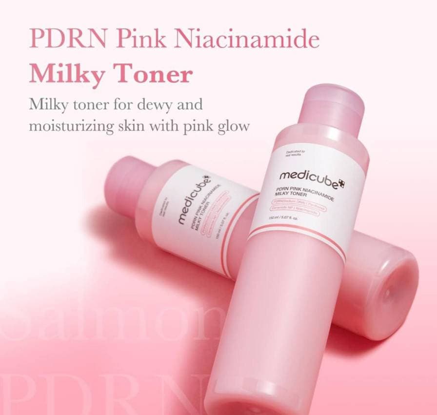 تونر شیری PDRN ونیاسین آمید مدی کیوب 150میل — تصویر ۳