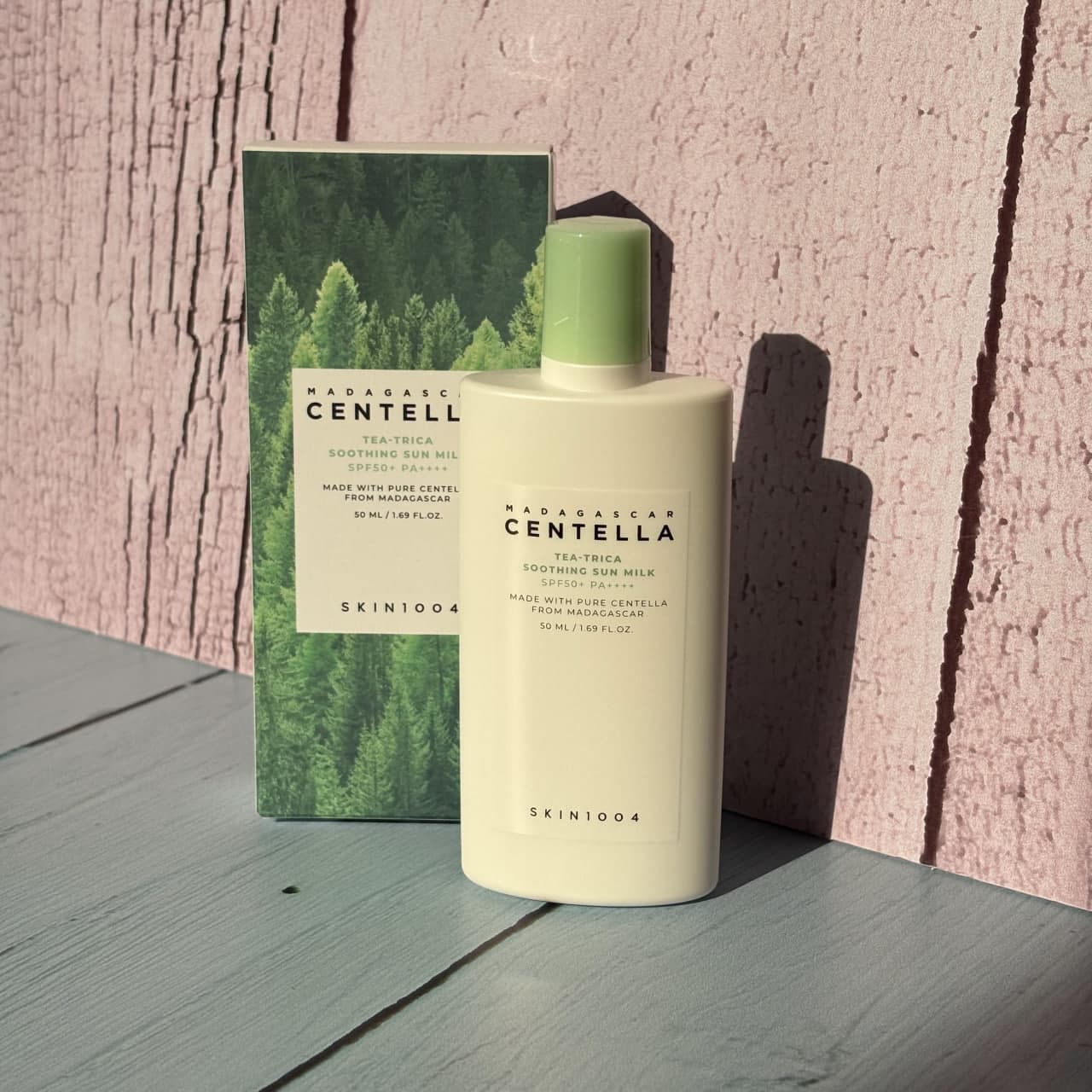 ضد آفتاب تسکین دهنده تی تریکا سنتلا اسکین 1004 50 میل SKIN1004 Madagascar Centella Tea-Trica Soothing Sun Milk — تصویر ۶