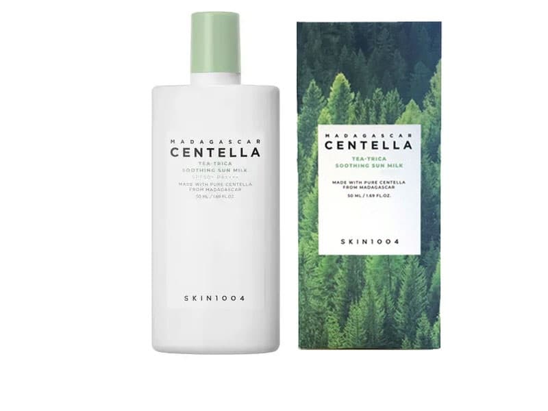 ضد آفتاب تسکین دهنده تی تریکا سنتلا اسکین 1004 50 میل SKIN1004 Madagascar Centella Tea-Trica Soothing Sun Milk — تصویر ۱۱