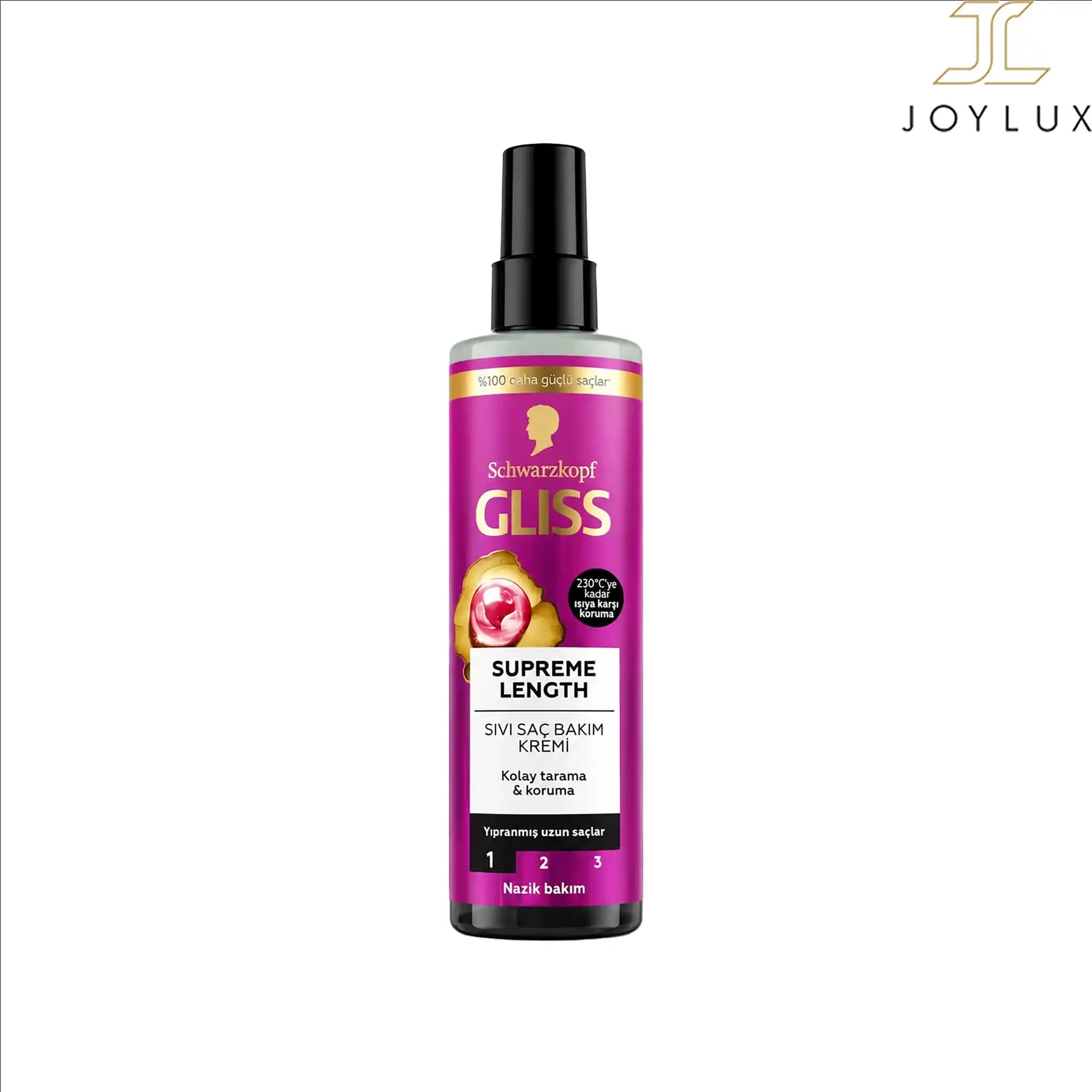 اسپری دو فاز گلیس مدل Supreme Length حجم 200 میلی‌لیتر