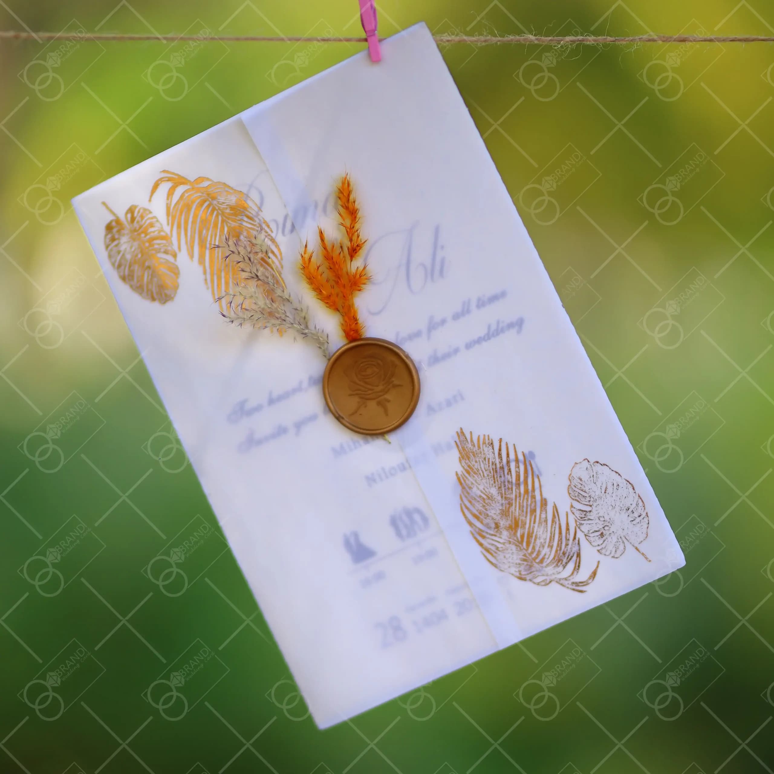 کارت عروسی کالکی مدل Gala