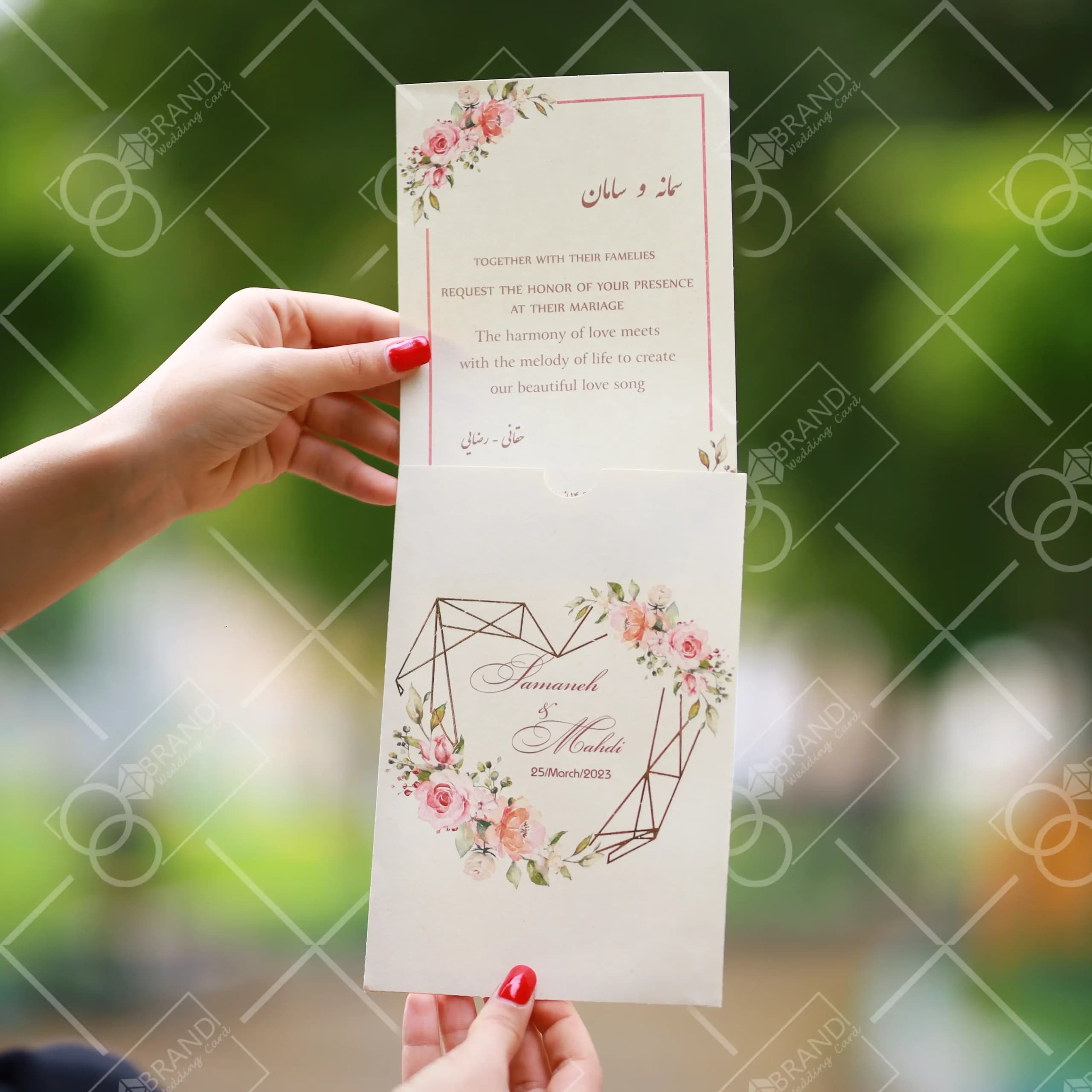 کارت عروسی قیمت مناسب مدل Yamal — تصویر ۲