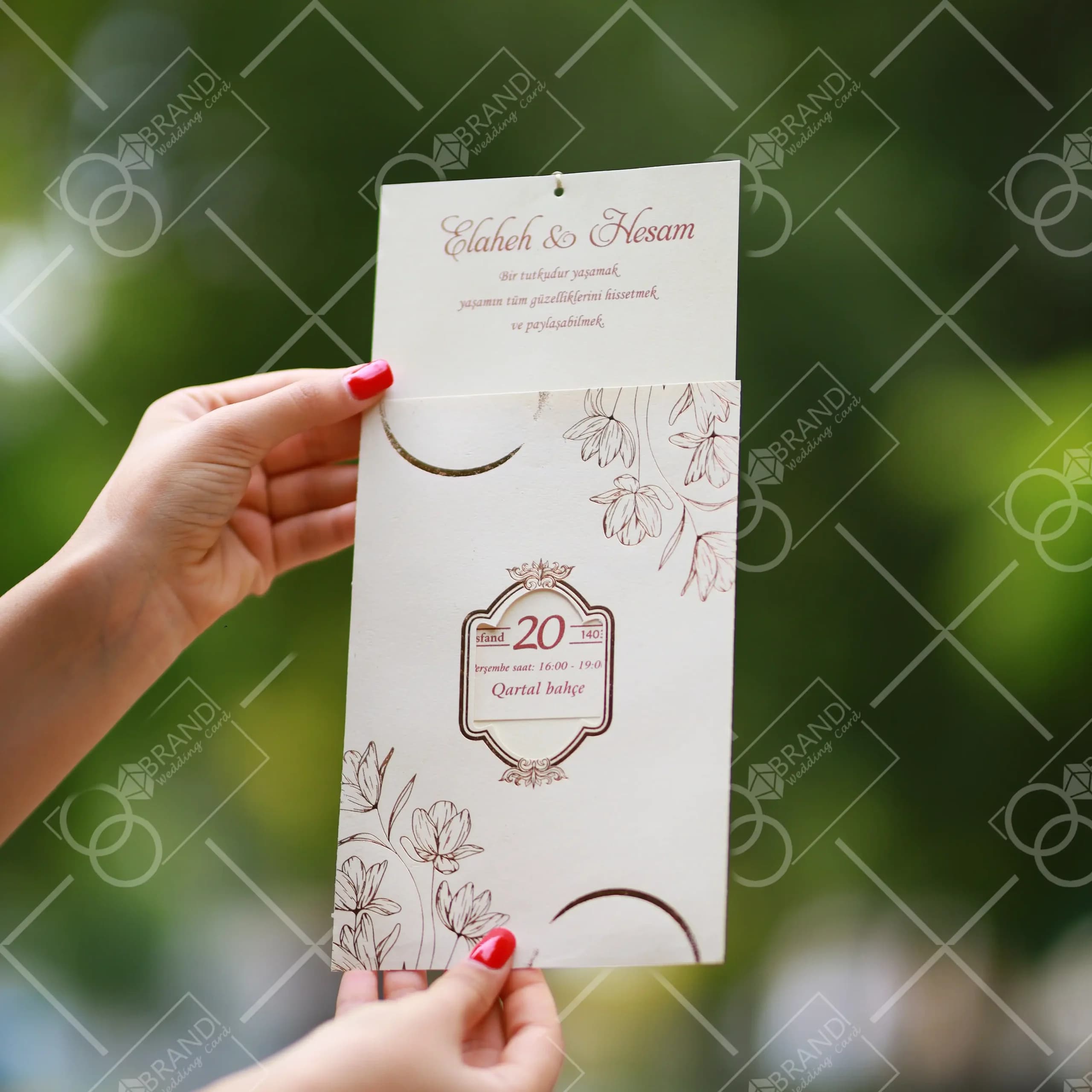 کارت عروسی قیمت مناسب مدل Samin — تصویر ۲