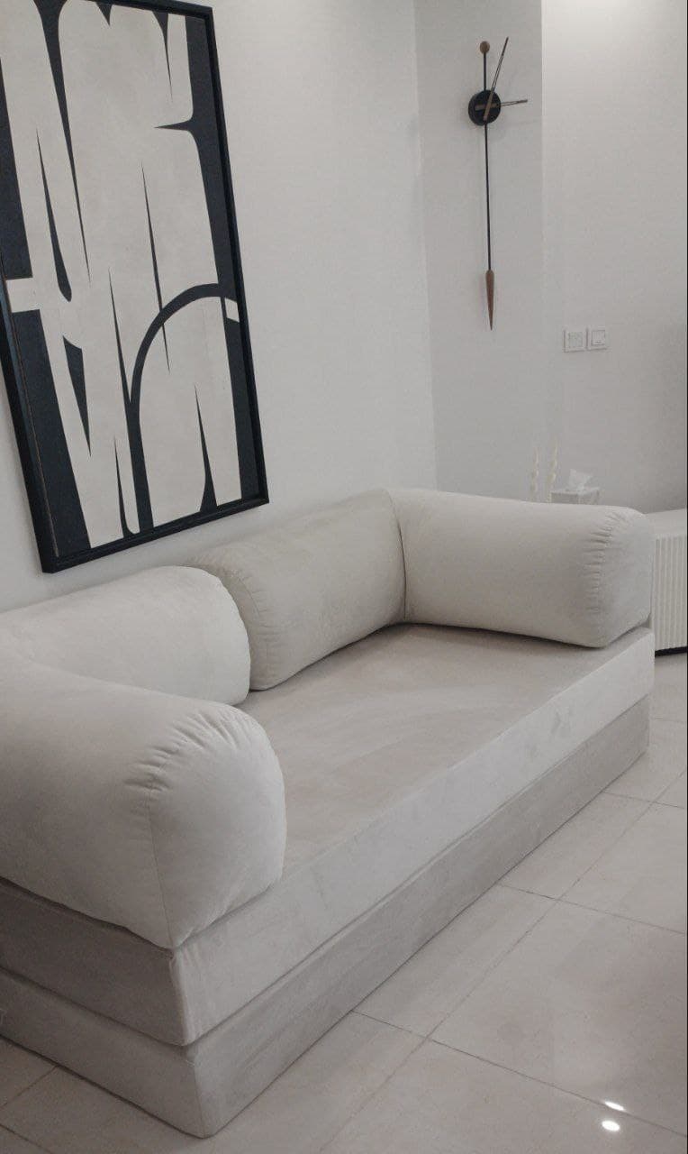 کاناپه تخت‌خواب شو ۳ نفره تمام اسفنجی