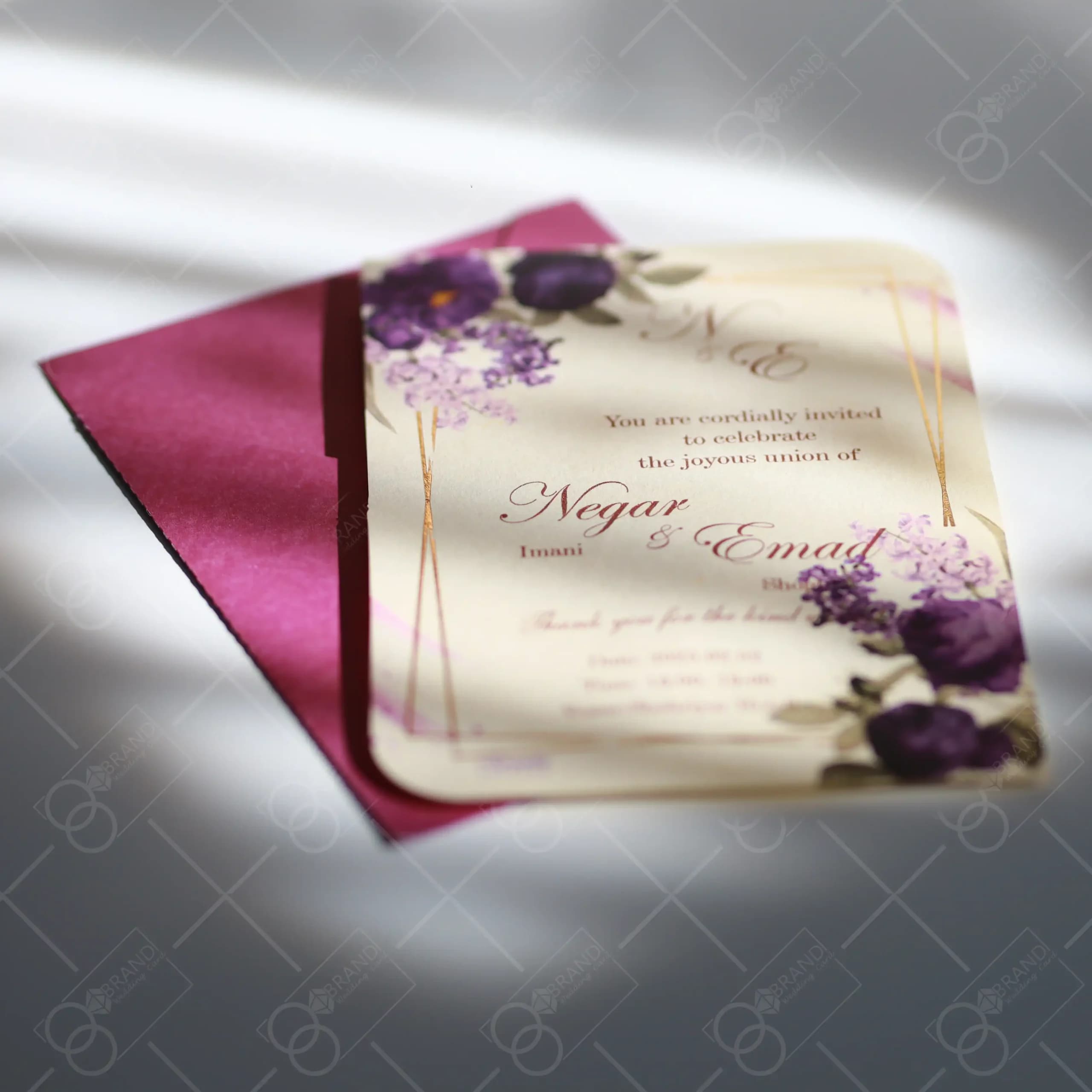 کارت عروسی قیمت مناسب مدل Niyan — تصویر ۳