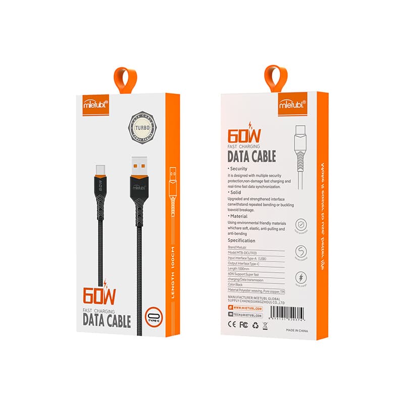 کابل USB به TYPE-C مدلMTB-DCUTF03 میتوبل
