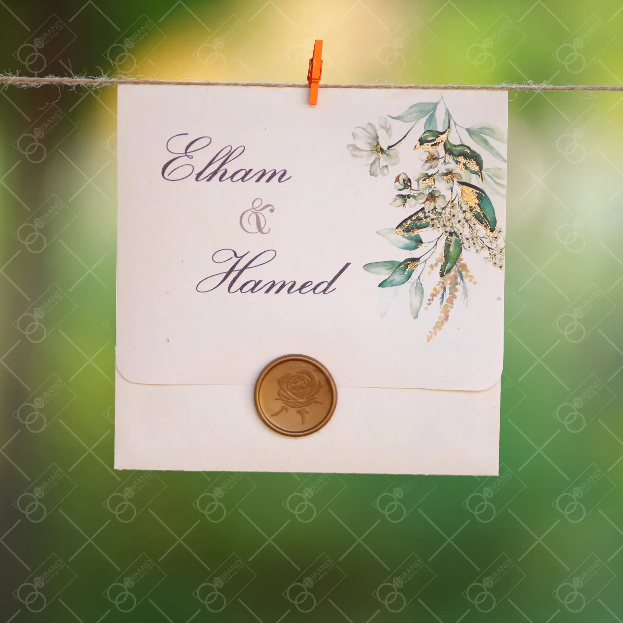 کارت عروسی ارزان (پاکت دار) مدل Ania