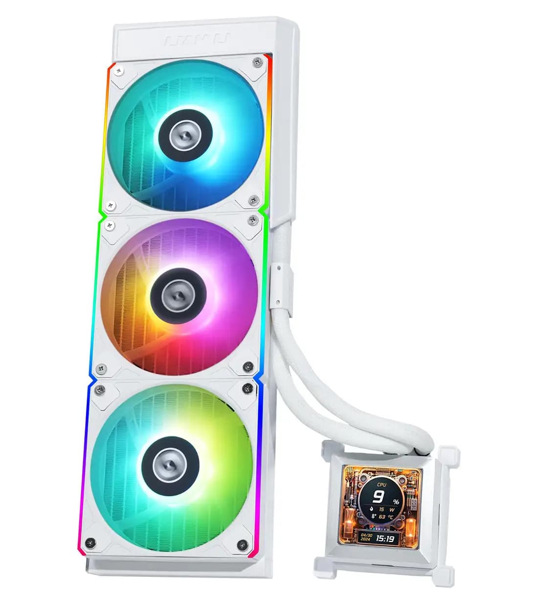 خنک کننده مایع پردازنده لیان لی HydroShift LCD 360R White — تصویر ۹