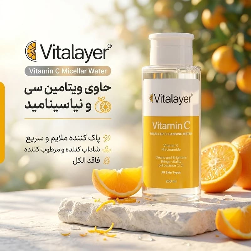 محلول پاک کننده آرایش ویتالیر ویتامین سی — تصویر ۷