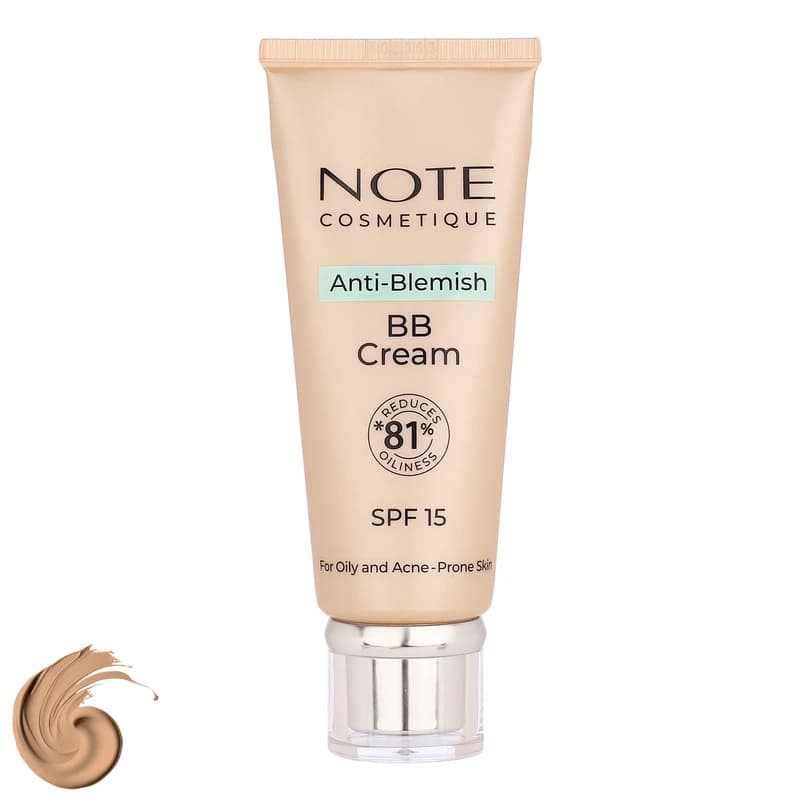 کرم پودر BB مایع spf 15 نوت مدل A-B شماره 04 مناسب برای پوست چرب حجم 30 میلیلیتر — تصویر ۲