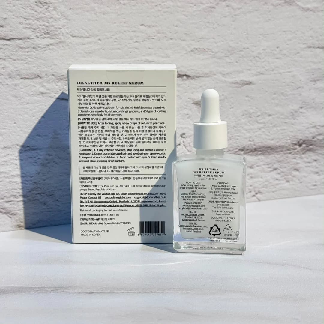سرم ترميم كننده جاى جوش ۳۴۵ دكتر آلتيا آبرسان و تسكين دهنده پوست Dr. Althea 345 Relief Serum — تصویر ۲