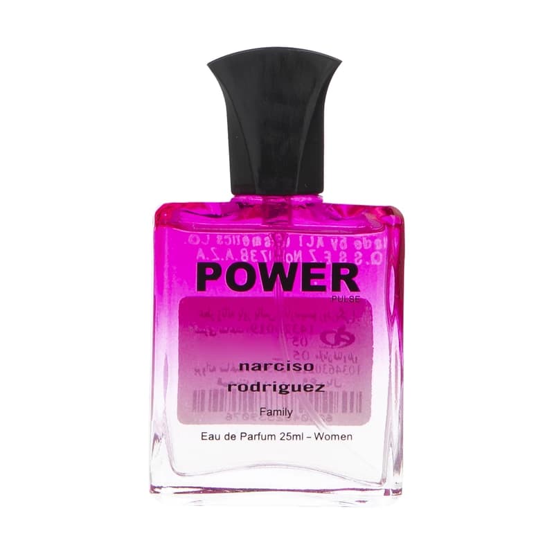 عطر جیبی زنانه پاور پالس مدل نارسیسو رودریگز حجم 25 میلی با رایحه گرم و شیرین