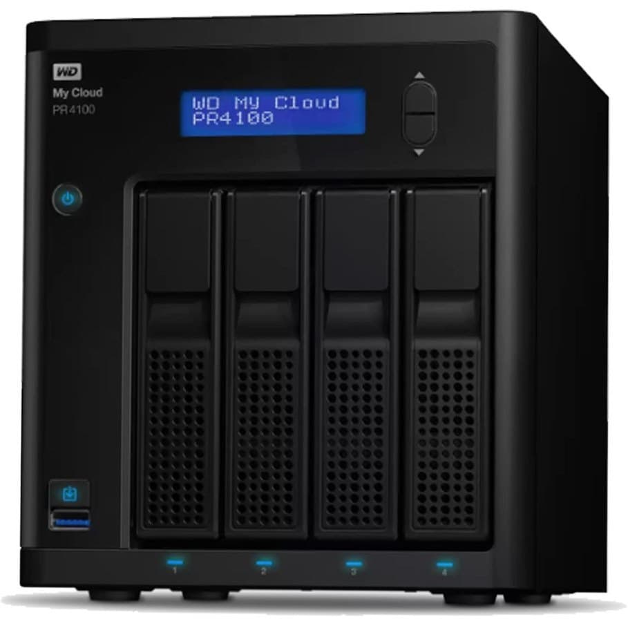 ذخیره ساز تحت شبکه Western Digital مدل WD My Cloud PR4100 WDBNFA0160KBK 4-Bay ظرفيت هر دیسک 16 ترابايت (بدون دیسک – بدون کارتن- آنباکس شده) — تصویر ۲