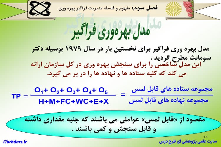 دانلود پی دی اف جزوه خلاصه و نکات مهم بهره وری و تجزیه و تحلیل آن در سازمان ها — تصویر ۶