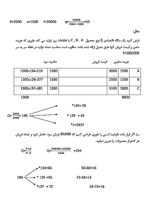 دانلود پی دی اف جزوه خلاصه و نکات مهم کتاب حسابداری مدیریت دکتر شباهنگ — تصویر ۶
