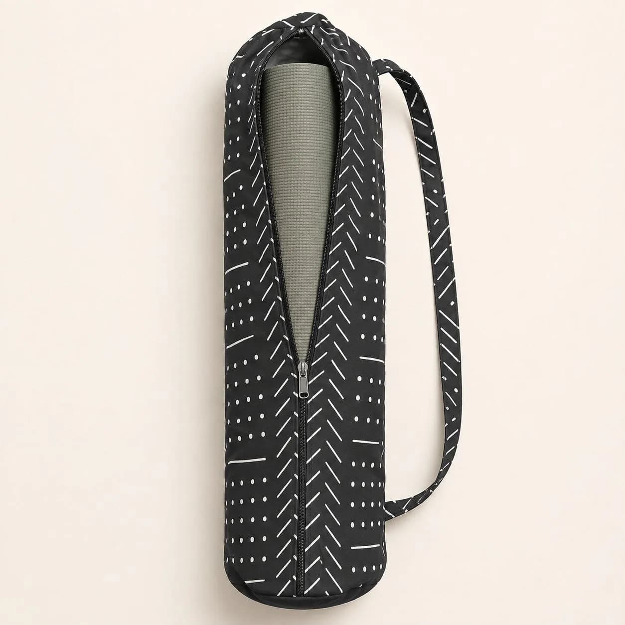 کیف مت یوگا مخمل طرح هیپی کد 1277 — تصویر ۳