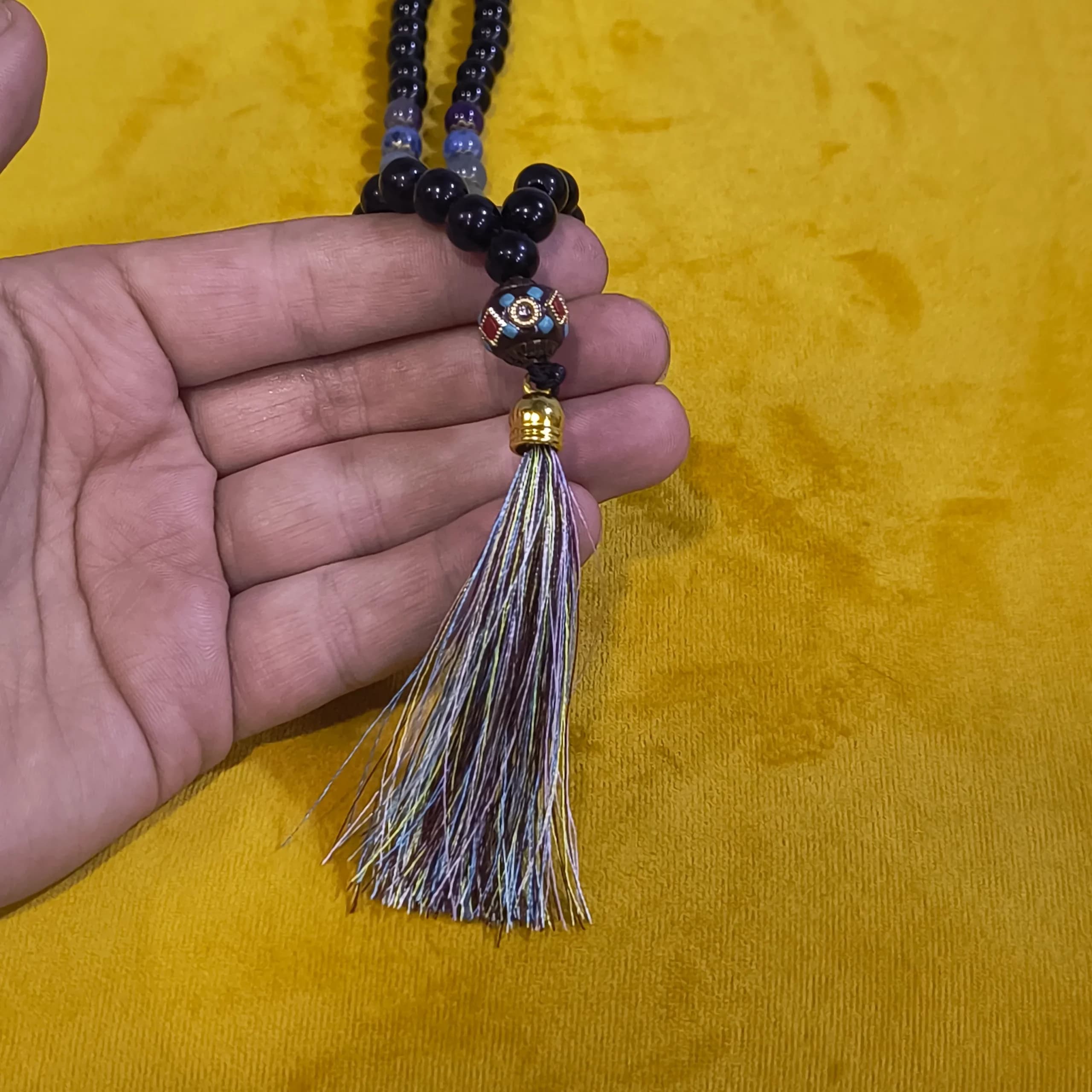 گردنبند هفت سنگ اونیکس بزرگ — تصویر ۴