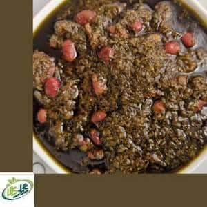 سبزی قورمه سرخ شده محلی گیلان